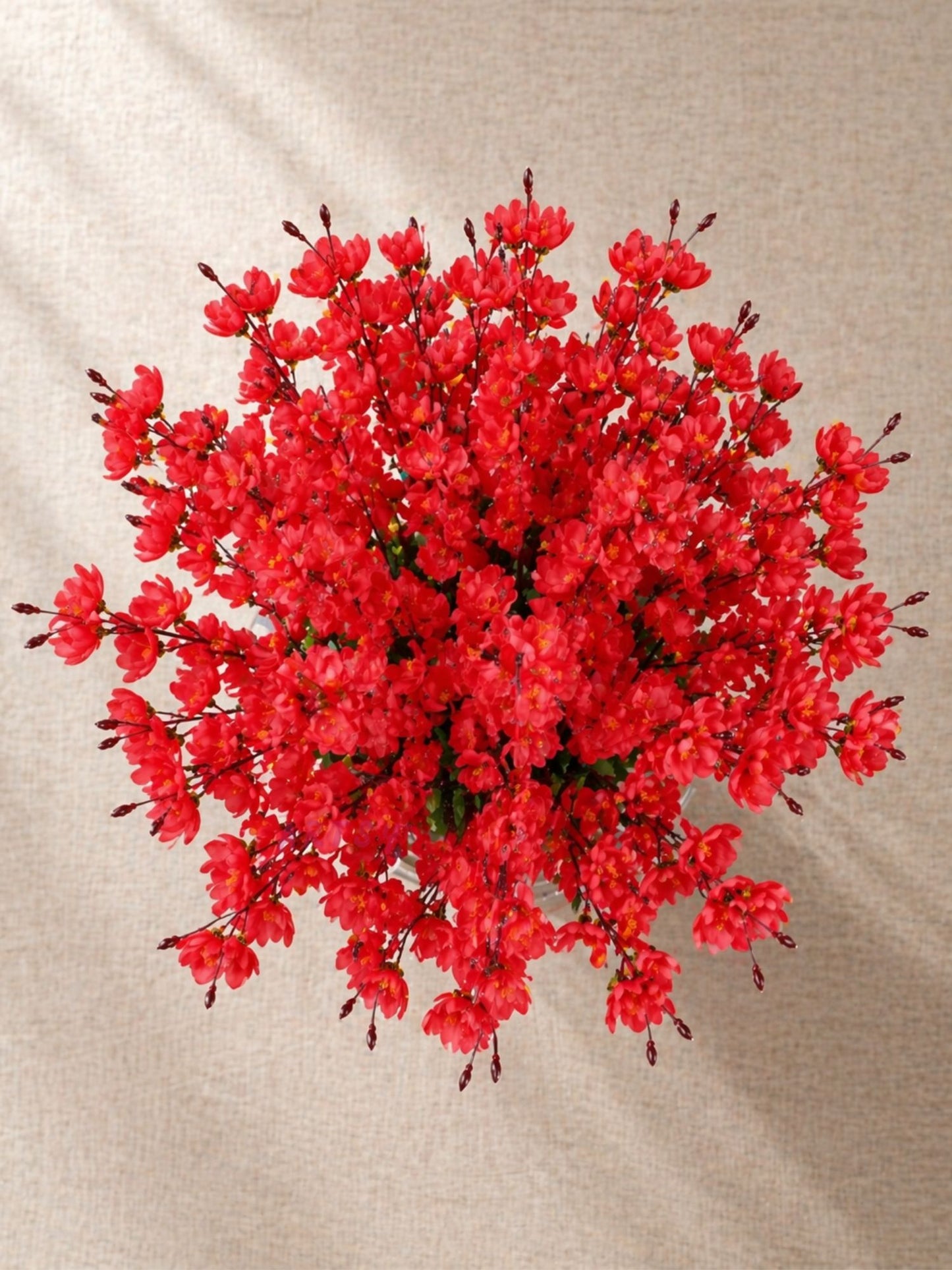 Luxury Artificial Blossom Flower Bunch Set (Pack of 2) – Premium Decorative Floral Stems for Home & Table Decor