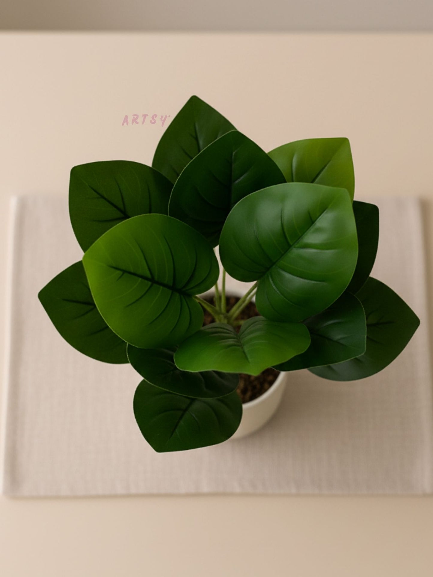 ARTSY Artificial Leaf Bunch for Home Decor | Realistic Greenery Plant for Vase, Office & Wedding Decoration (Pack of 1)
