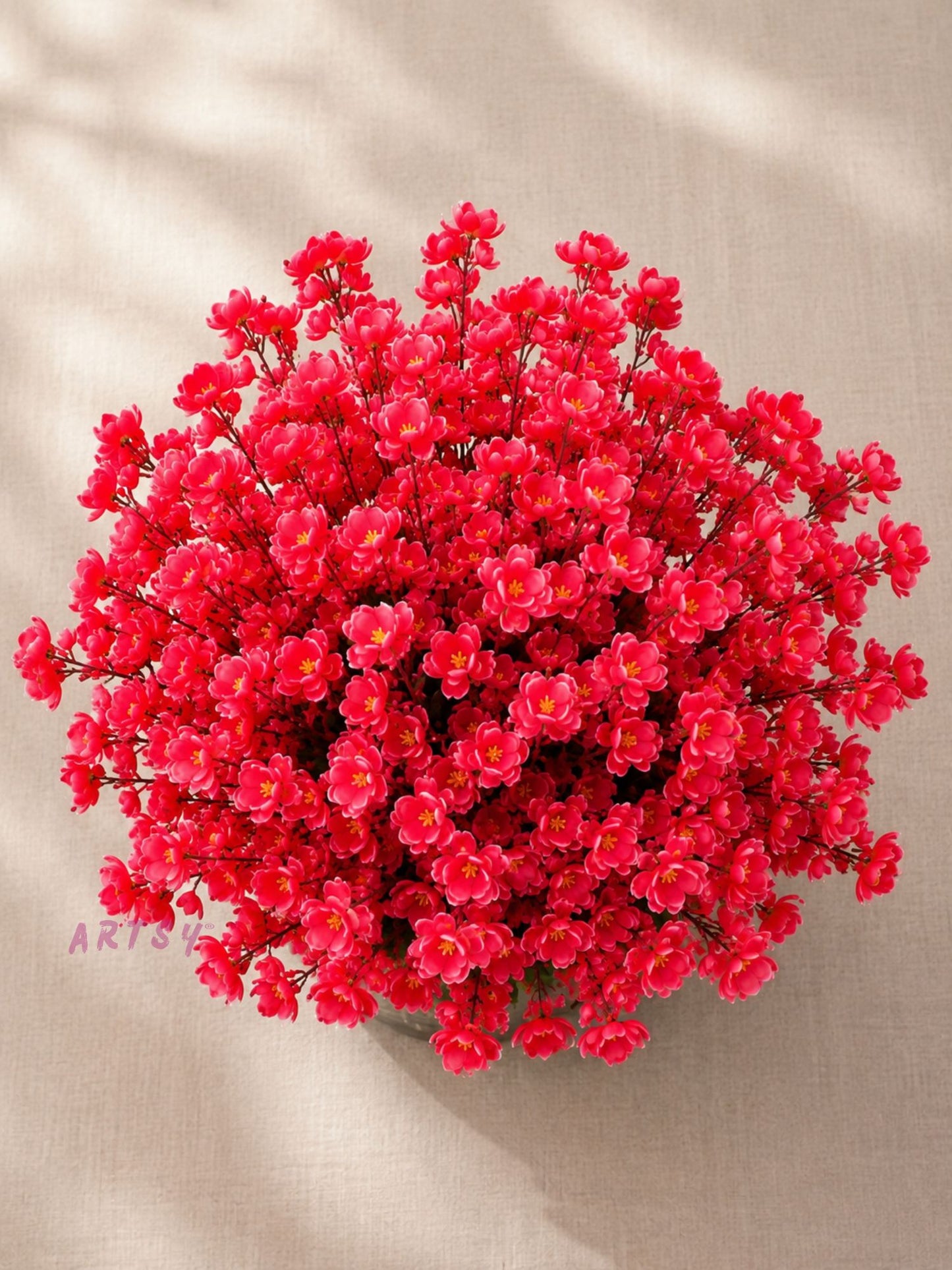 Premium Artificial Blossom Floral Bunch for Home Décor (Pack of 2)