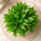 ARTSY Artificial Green Leaf Plant Bunch for Home Decor, Pack of 2