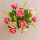 Artificial Rose Flower Bunch for Home Décor & Gifting | Babypink | Pack of 1
