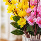 Artificial Cherry Blossom Flower Bunch – Pack of 2 | Decorative Faux Flowers for Home, Office & Gifting