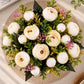 ARTSY Artificial Peony Flower Bunch – Pack of 2, Realistic Faux Flowers for Home Décor & Gifting