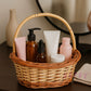 ARTSY Rustic Handwoven Wicker Basket with Handle – Decorative Hamper & Storage Basket for Home Décor, Gifting & Pooja Use