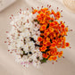 Elegant Faux Blossom Stem Arrangement for Modern Interiors, Pack of 2