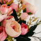 ARTSY Artificial Pink & White Flower Bunch for Home Decor