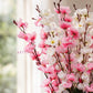 Premium Pink & White Artificial Flower Bunch for Home & Table Decoration, Pack of 2 Pieces