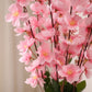 Luxury Pink Blossom Artificial Flower Pot Arrangement, Pack of 1