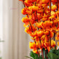Artificial Orange Blossom Flower Stems for Home Decor | Premium Decorative Floral Arrangement