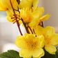 Elegant Yellow Faux Flower Bunch for Living Room & Table Decor, Pack of 2