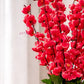 Luxury Artificial Cherry Blossom Flower Stem for Home Decor Vase Arrangement, Pack of 1, Maroon