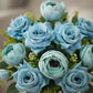 ARTSY Premium Artificial Peony & Rose Flower Combo – Pack of 2 Realistic Faux Flower Bunches for Elegant Home Décor
