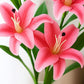 ARTSY Faux Pink Lily Flower Stem | Home & Office Decor, Pack of 1