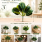 ARTSY Realistic Artificial Leaf Bunch for Vase, Living Room & Home Decor (Pack of 1)
