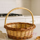 ARTSY Rustic Handwoven Wicker Basket with Handle – Decorative Hamper & Storage Basket for Home Décor, Gifting & Pooja Use