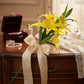 ARTSY Realistic Yellow Lily Flower Stem for Vase Arrangements & Décor