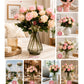 Exquisite Artificial Rose Bunch. Pack Of 2 Pieces