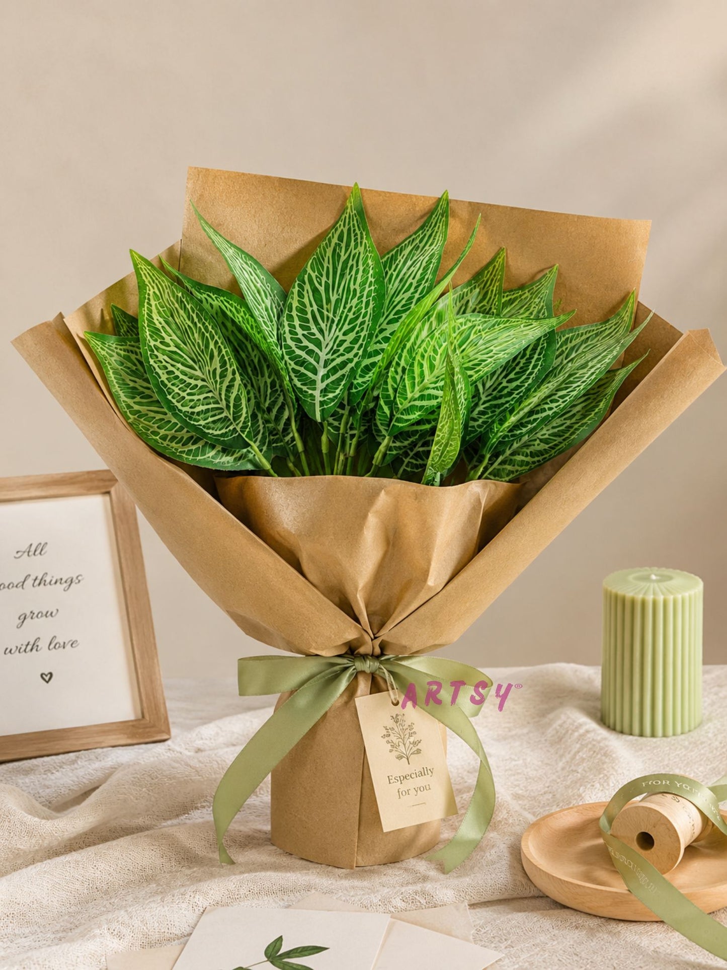 ARTSY Realistic Artificial Greenery Bunch Pack of 2