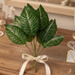 ARTSY Premium Artificial Green Leaf Bunch for Home Decor | Realistic Decorative Plant Stem (Pack of 1)