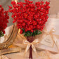 Luxury Artificial Blossom Flower Bunch Set (Pack of 2) – Premium Decorative Floral Stems for Home & Table Decor