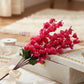 Luxury Artificial Cherry Blossom Flower Stem for Home Decor Vase Arrangement, Pack of 1, Maroon