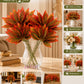 ARTSY Artificial Croton Leaf Stems Pack of 2 | Realistic Decorative Faux Foliage for Indoor Home Décor & Flower Arrangements