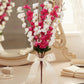 Elegant Sakura Blossom Artificial Flower Stem for Home & Table Decor | Premium Pink & White Floral Branch | 55 CM