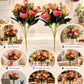 ARTSY Artificial Peony Flower Bunch – Pack of 2, Realistic Faux Flowers for Home Decor, Wedding, Festive Decoration & Gifting