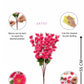 Luxury Artificial Cherry Blossom Flower Stem for Home Decor Vase Arrangement, Pack of 1, Maroon
