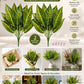 ARTSY Artificial Croton Leaf Bunches (Pack of 2) – Home & Office Decor