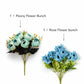 ARTSY Premium Artificial Peony & Rose Flower Combo – Pack of 2 Realistic Faux Flower Bunches for Elegant Home Décor