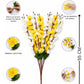 Artificial Cherry Blossom Flower Bunch (White & Yellow) – Elegant Decorative Floral Bunch