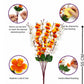 ArtsyDecor Premium Orange & White Artificial Blossom Stem for Home Décor | Realistic Flexible Floral Branch (55 CM, Pack of 1)