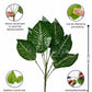 ARTSY Premium Artificial Green Leaf Bunch for Home Decor | Realistic Decorative Plant Stem (Pack of 1)