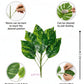ARTSY Premium Artificial Green Leaf Bunch for Home & Office Decor