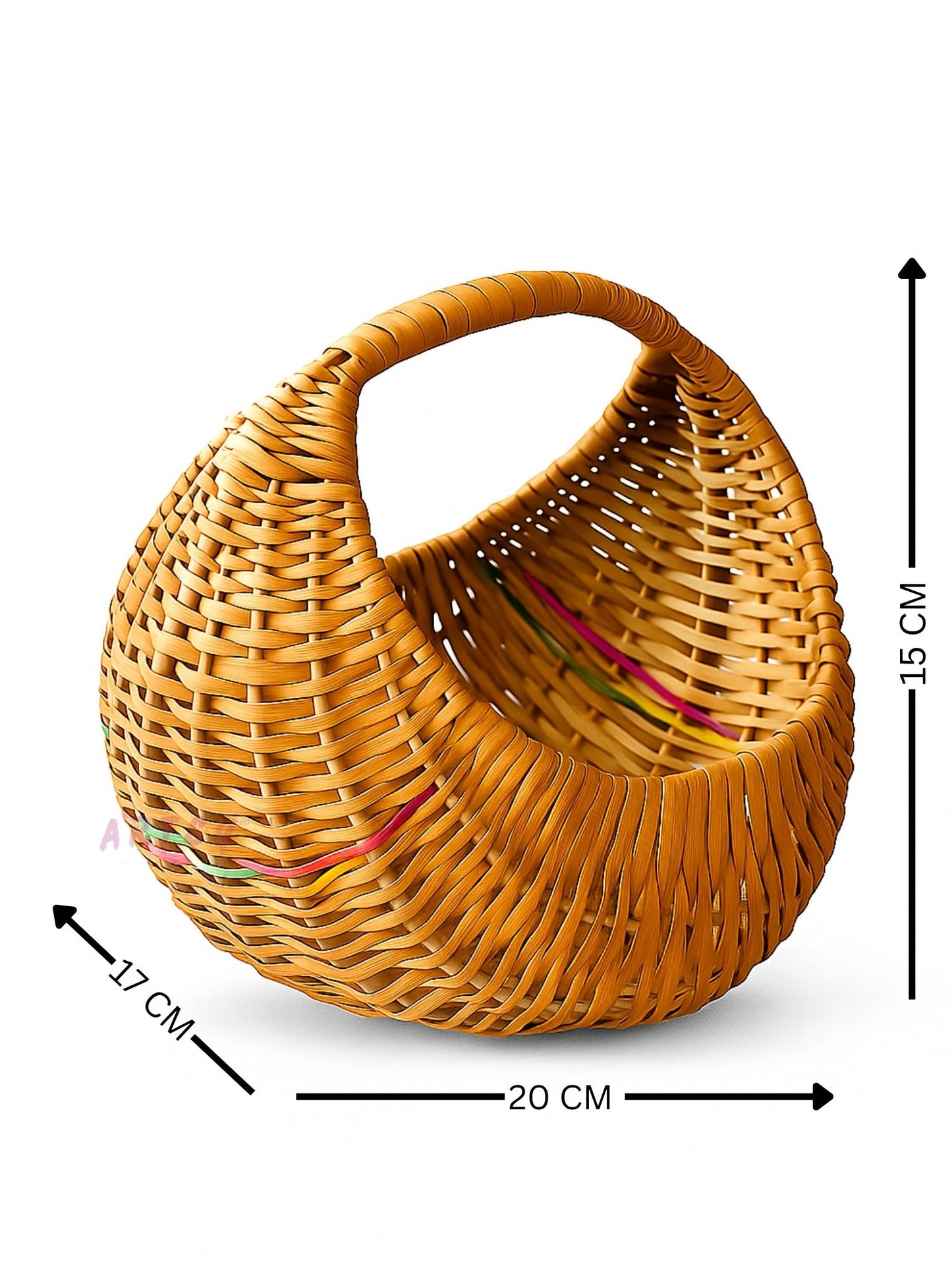ARTSY Handmade Wicker Style Basket – Premium Decorative Storage Basket for Home & Table Décor