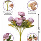 ARTSY Artificial Pink Peony Flower Bunch with Greenery, Faux Flowers for Home & Table Decor
