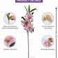 ARTSY® Artificial Pink Lily Flower Stem – Realistic Faux Lily Bloom for Vase Decoration, Home Décor, Wedding Centerpieces, Living Room Styling & Floral Arrangements