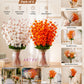 Elegant Faux Blossom Stem Arrangement for Modern Interiors, Pack of 2