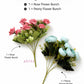 ARTSY Artificial Rose & Peony Flower Bunch Combo Pack of 2 | Realistic Faux Flowers for Home Decoration