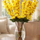 Elegant Yellow Faux Flower Bunch for Living Room & Table Decor, Pack of 2