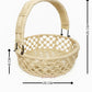 ARTSY Boho Handwoven Rope Basket with Handle | Decorative Storage & Gift Hamper Basket