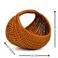 ARTSY Rustic Handwoven Wicker Decorative Storage Basket, Pack of 1, 6 inches in size