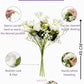 ARTSY Artificial Peony Flower & Baby Breath Flower Bunch Set (Pack of 3) | Faux Silk Flowers for Home Decoration, Wedding, Vase Arrangement & Table Centerpiece