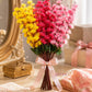 Artificial Blossom Flower Bunch Set of 3 for Home Decor | Premium Decorative Artificial Flowers