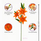 ARTSY Premium Artificial Lily Flower Stem | Faux Floral