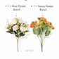 ARTSY Artificial Flower Bunch Pack of 2 | Realistic Faux Flowers for Home Decoration, Living Room, Office, Wedding & Vase Arrangements