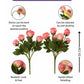 Artificial Pink Rose Bunch