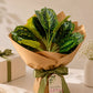 ARTSY Realistic Artificial Leaf Bunch for Vase, Living Room & Home Decor (Pack of 1)