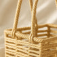 ARTSY Nordic Handwoven Rope Storage Basket with Handles, Pack of 1